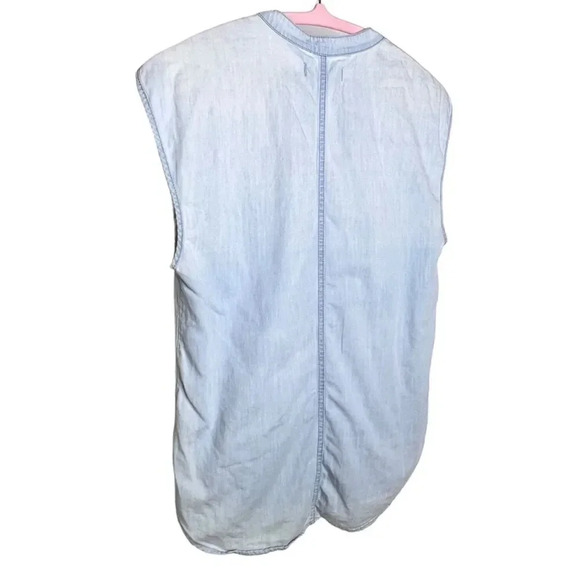 Madewell Oversized Denim Popover Top Sz. XXS - Picture 5 of 11